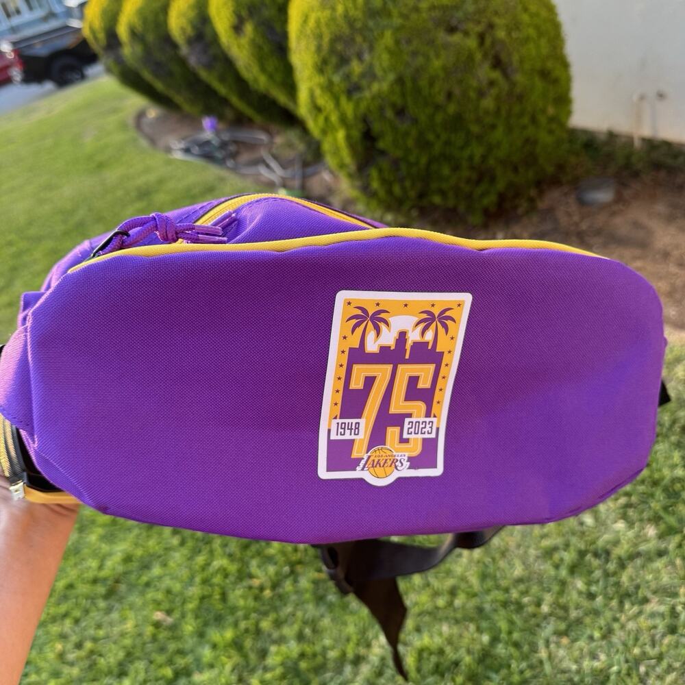 Los Angeles LAKERS 75th Anniversary Belt Bag 1948-2023 NBA Team SGA Sling Bag